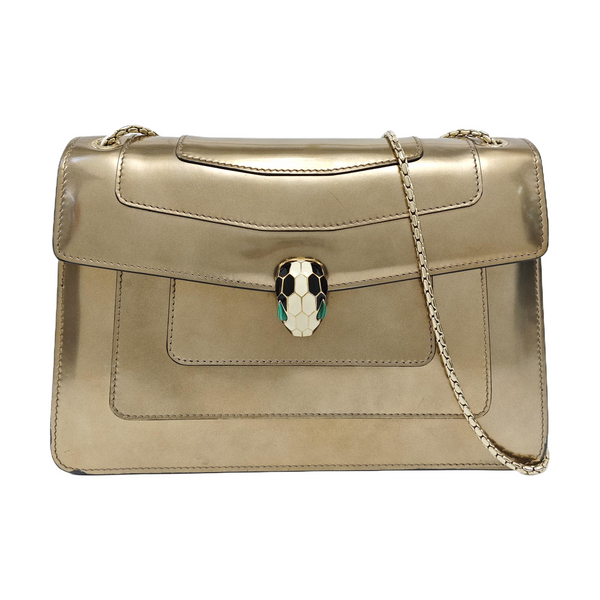 SERPENTI FOREVER Medium Calfskin Beige