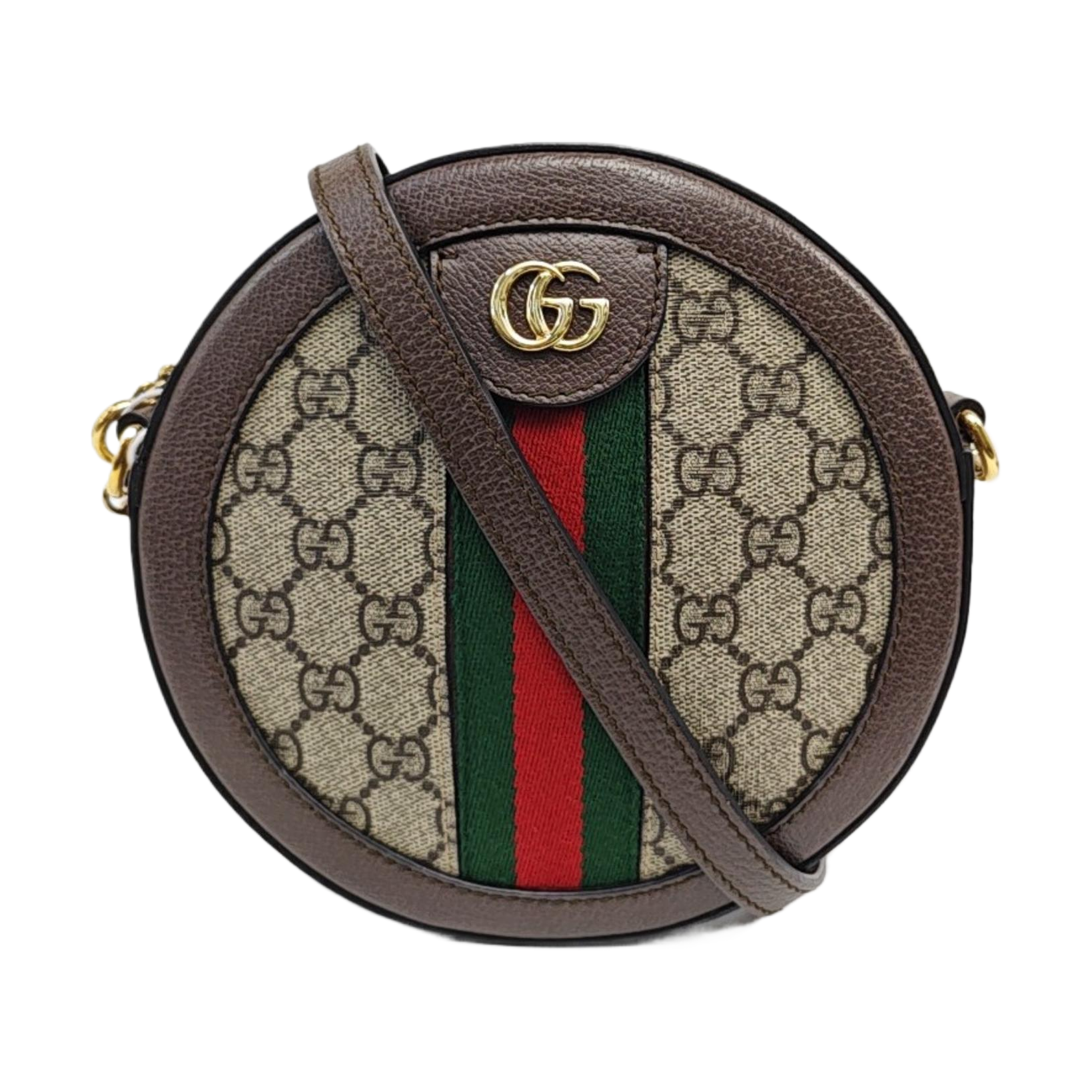 Ophidia Mini Monogram Coated Canvas Beige