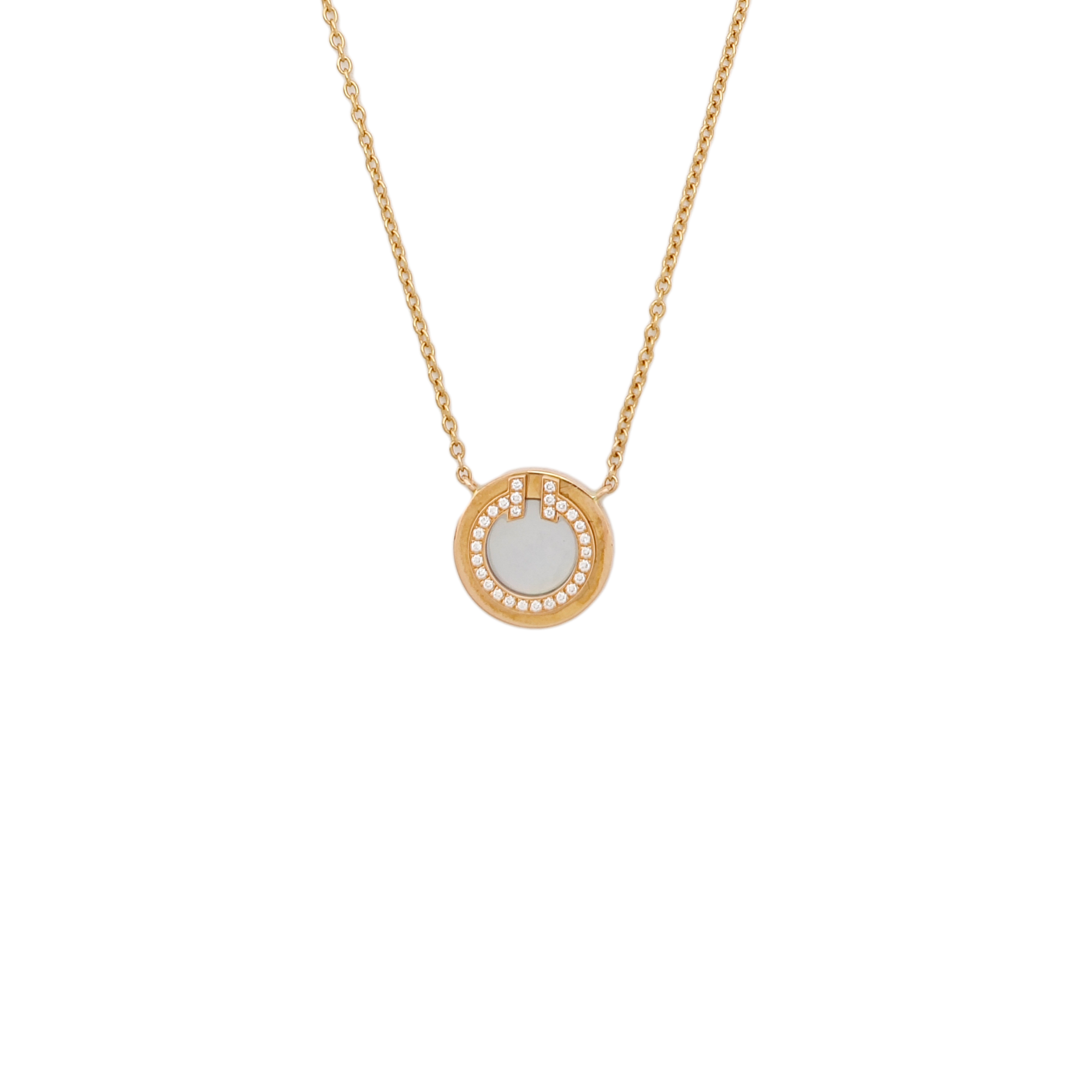 Tiffany T 18k Rose Gold Necklace