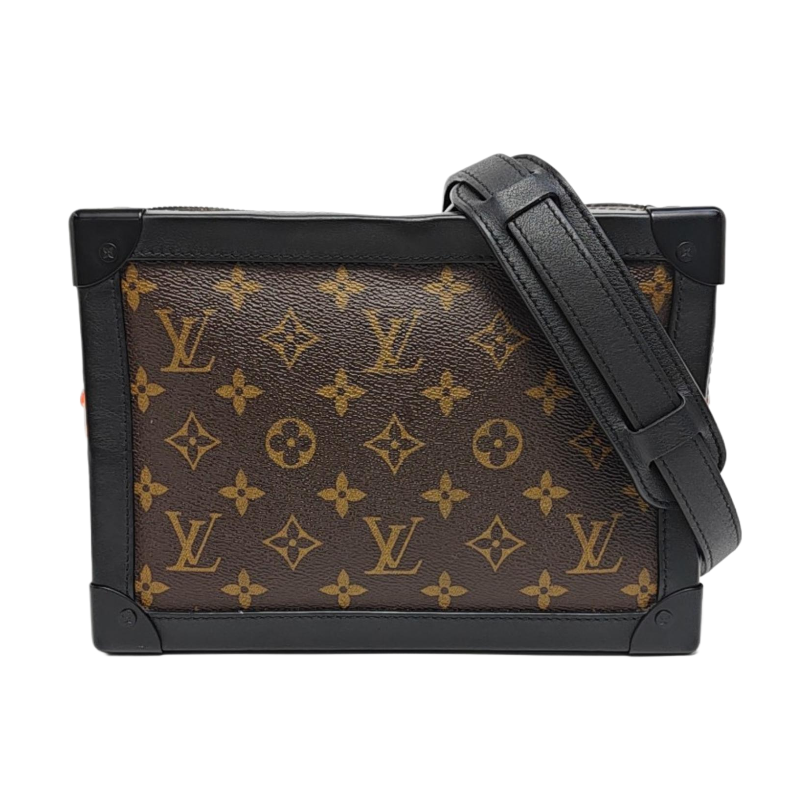 SOFT TRUNK Monogram Coated Canvas Brown