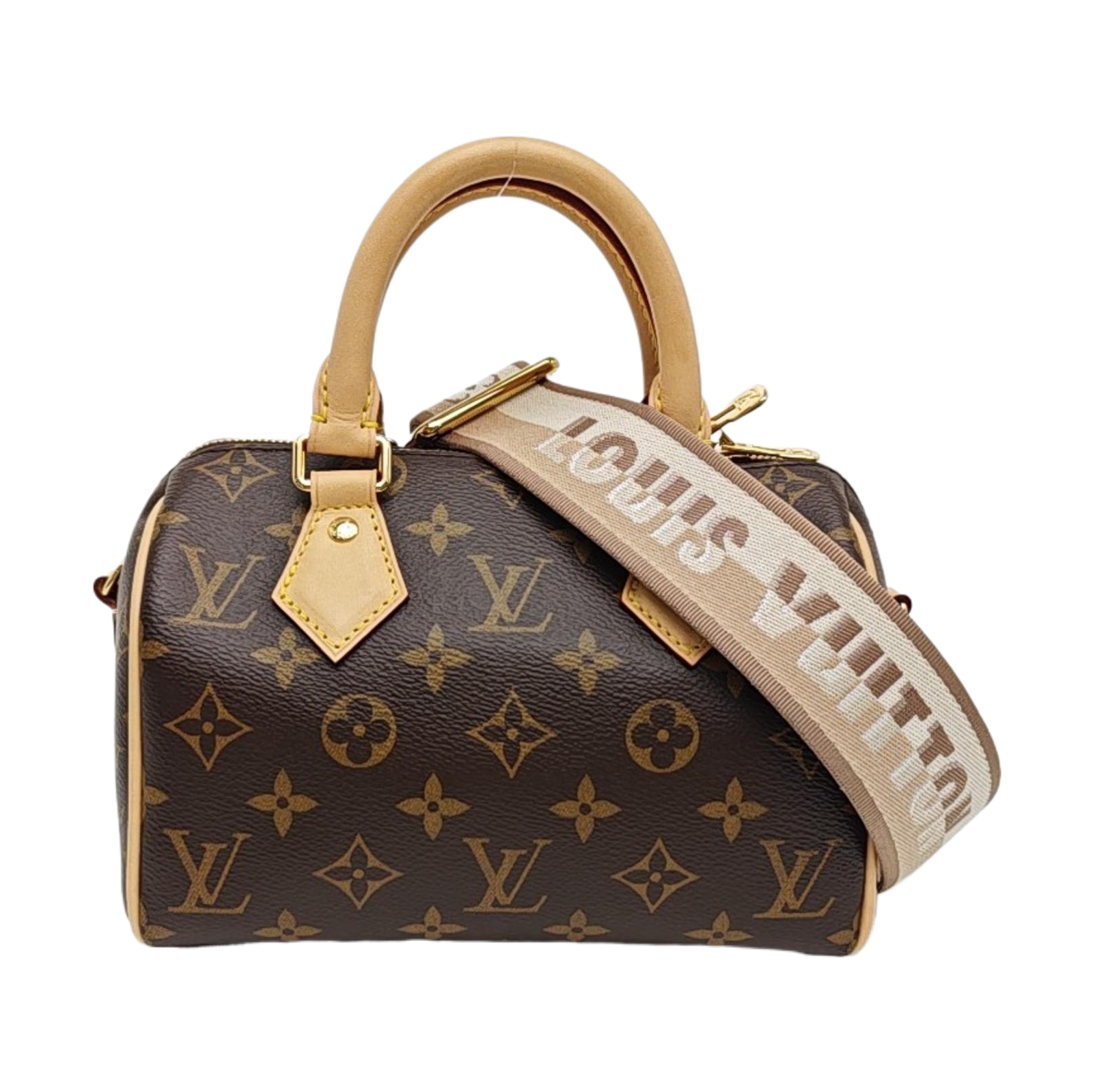 SPEEDY 20 Monogram Coated Canvas Brown