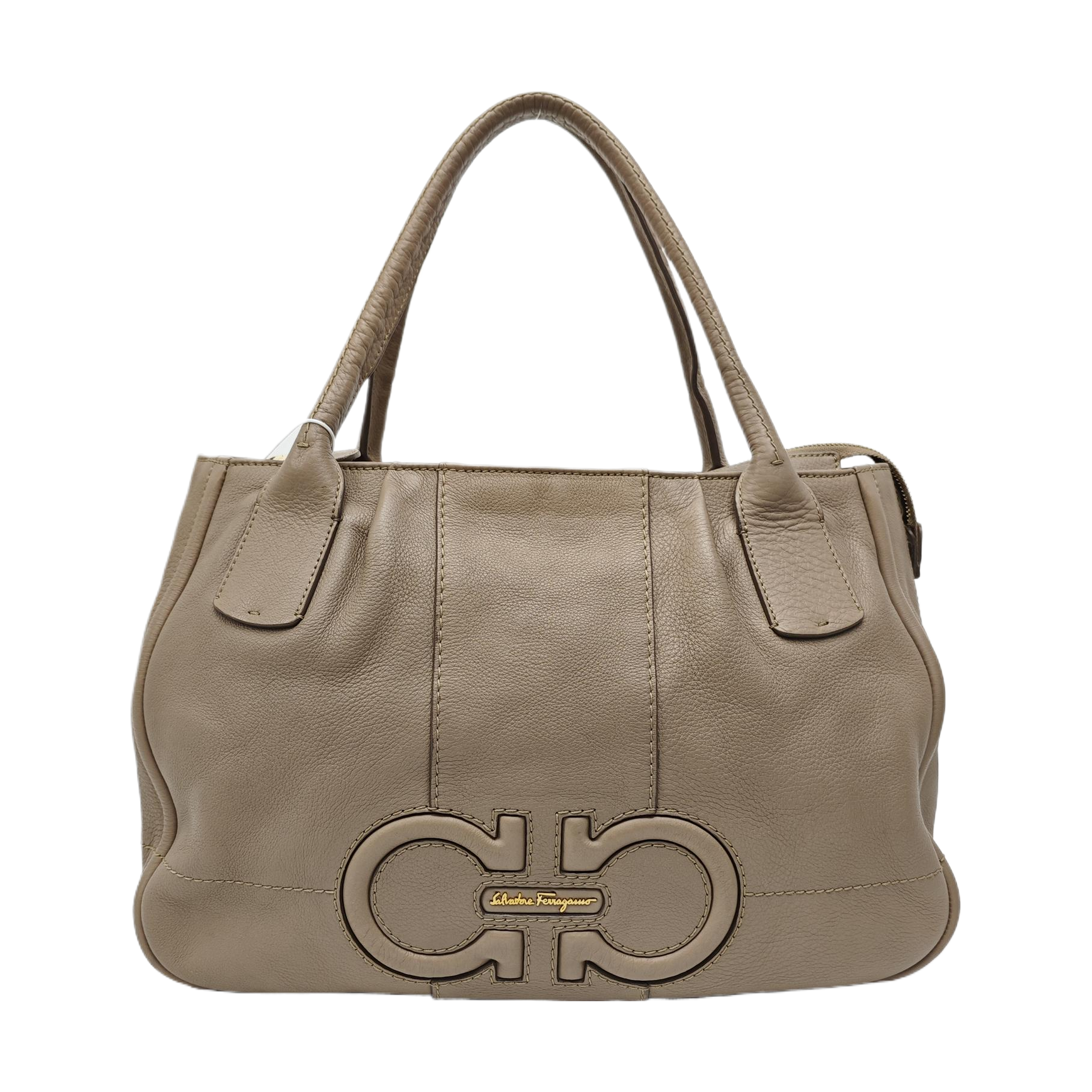Gancini Calfskin Gray