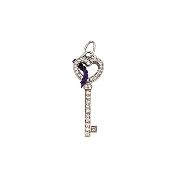 Tiffany Keys Platinum 950 Silver Pendant