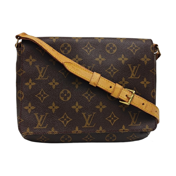 MUSETTE TANGO Monogram Coated Canvas Brown
