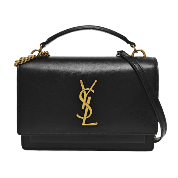 SUNSET Small Calfskin Black