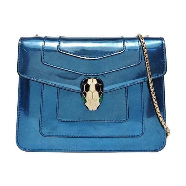SERPENTI FOREVER Small Calfskin Blue
