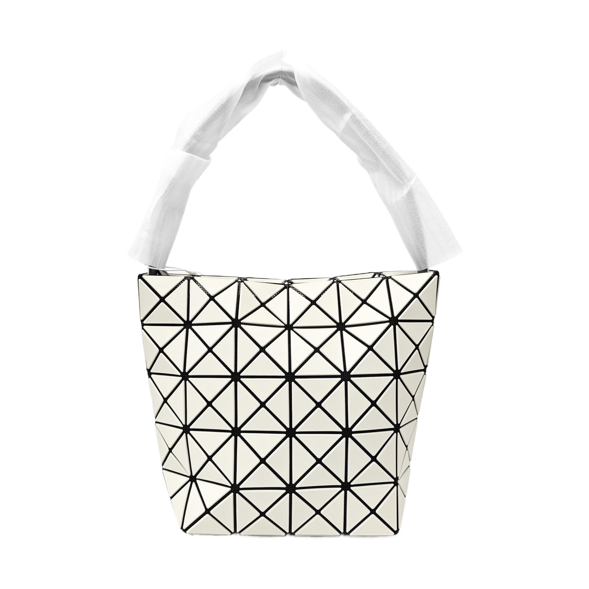 Special Material Bucket Bag Beige