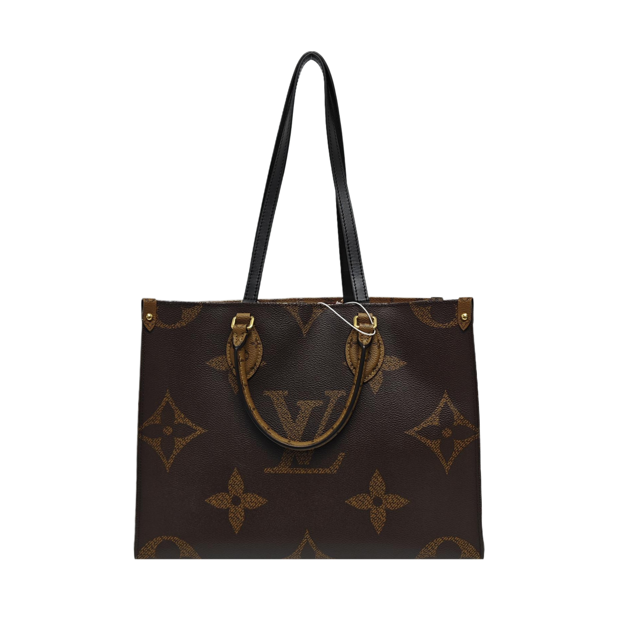 ONTHEGO MM Monogram Coated Canvas Brown