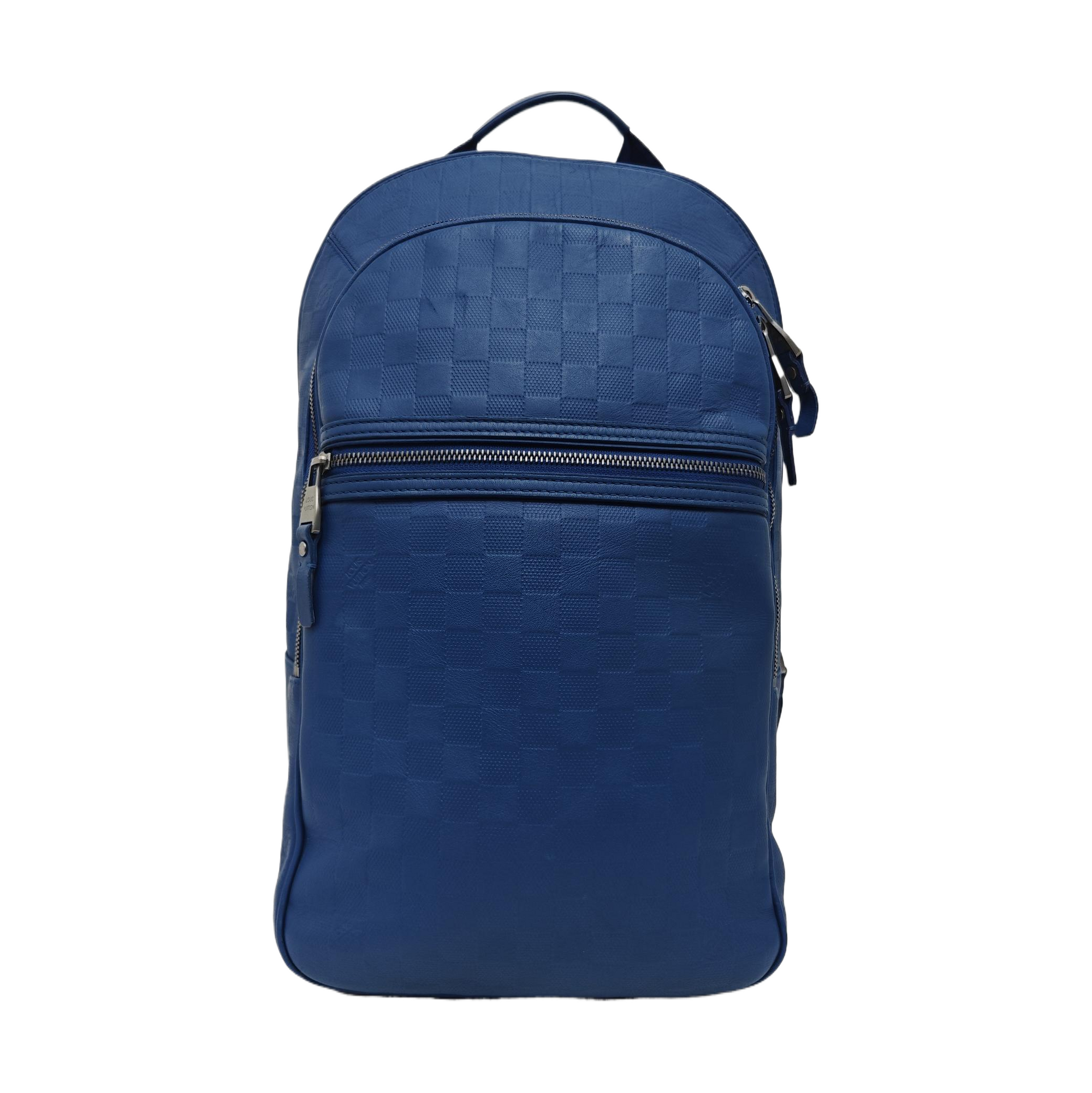 MICHAEL Damier Calfskin Blue
