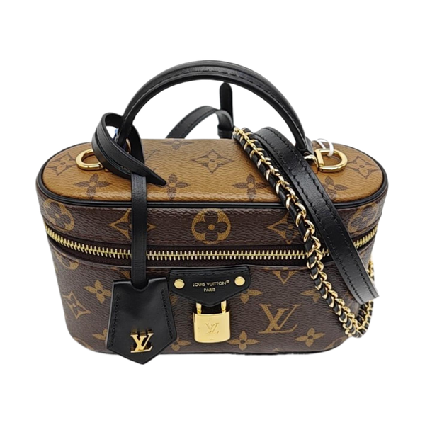 Vanity Chain Pouch Monogram Coated Canvas Brown