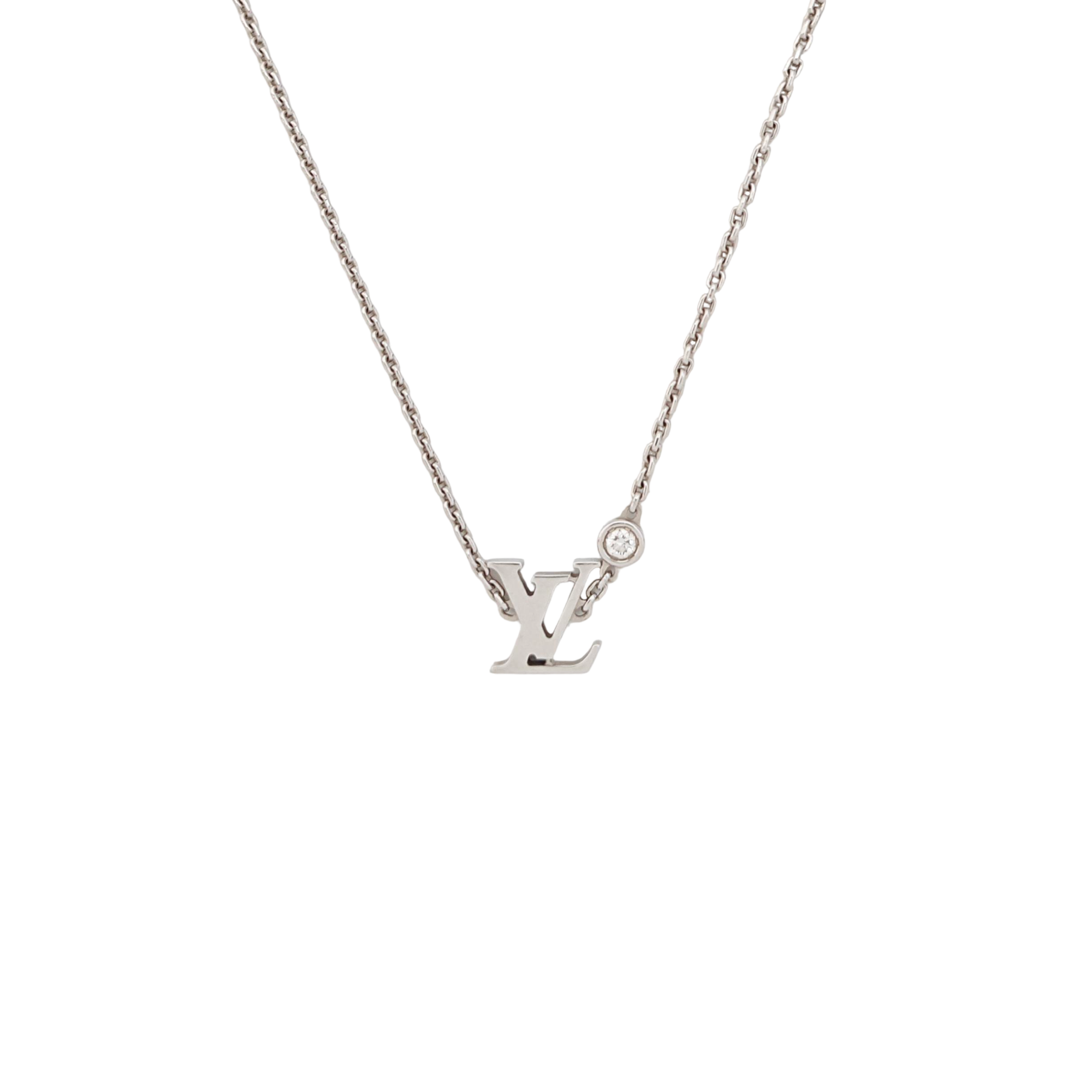 IDYLLE BLOSSOM 18k White Gold Silver Necklace