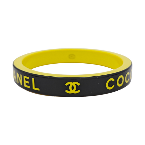 Synthetic Material Black Bangle