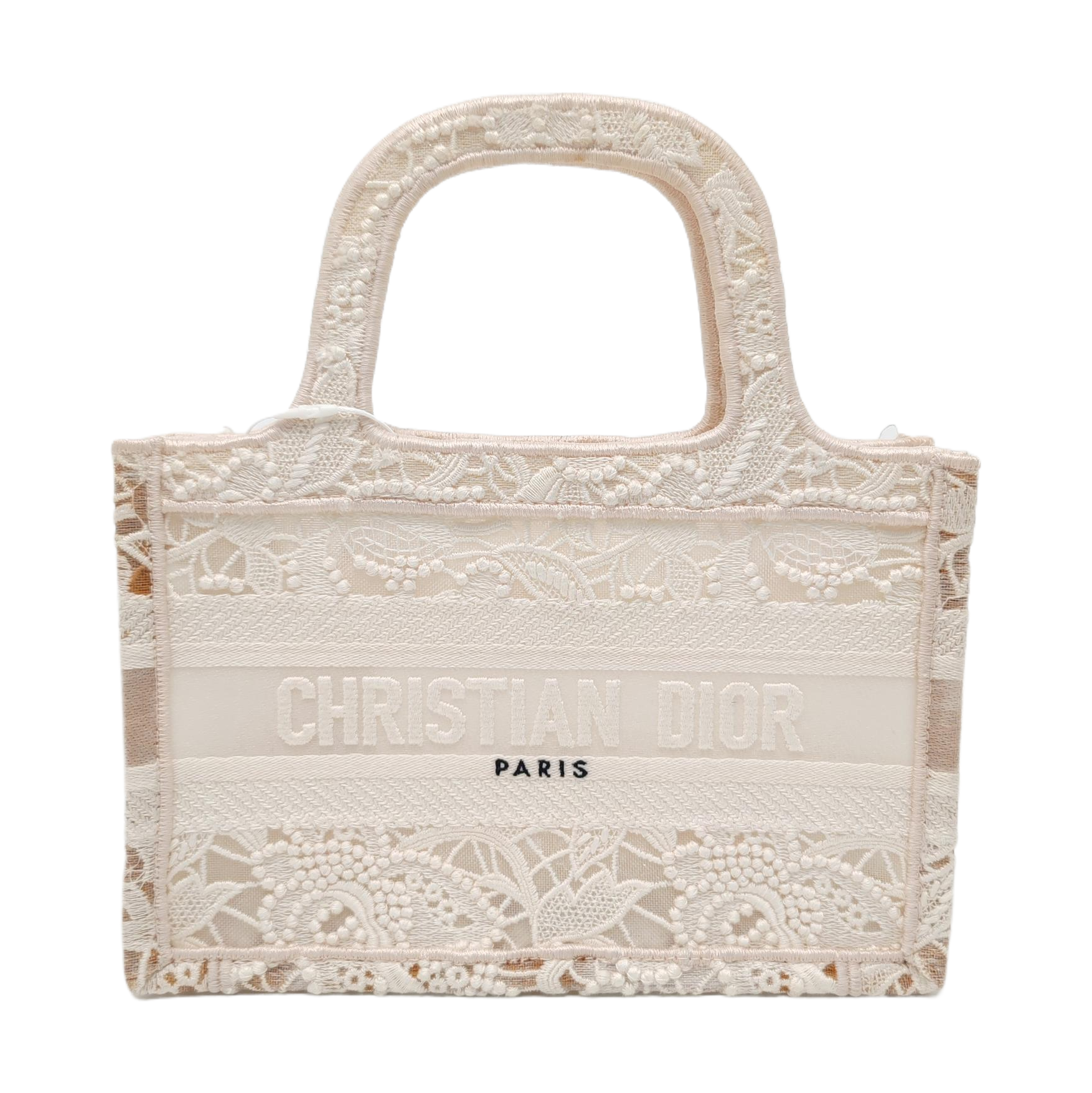 Authenticated pre-owned  Book Tote Mini Canvas White - Tote Bag at Looply