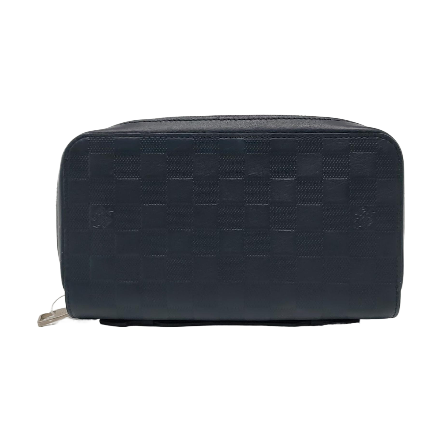 ZIPPY Damier Calfskin Blue