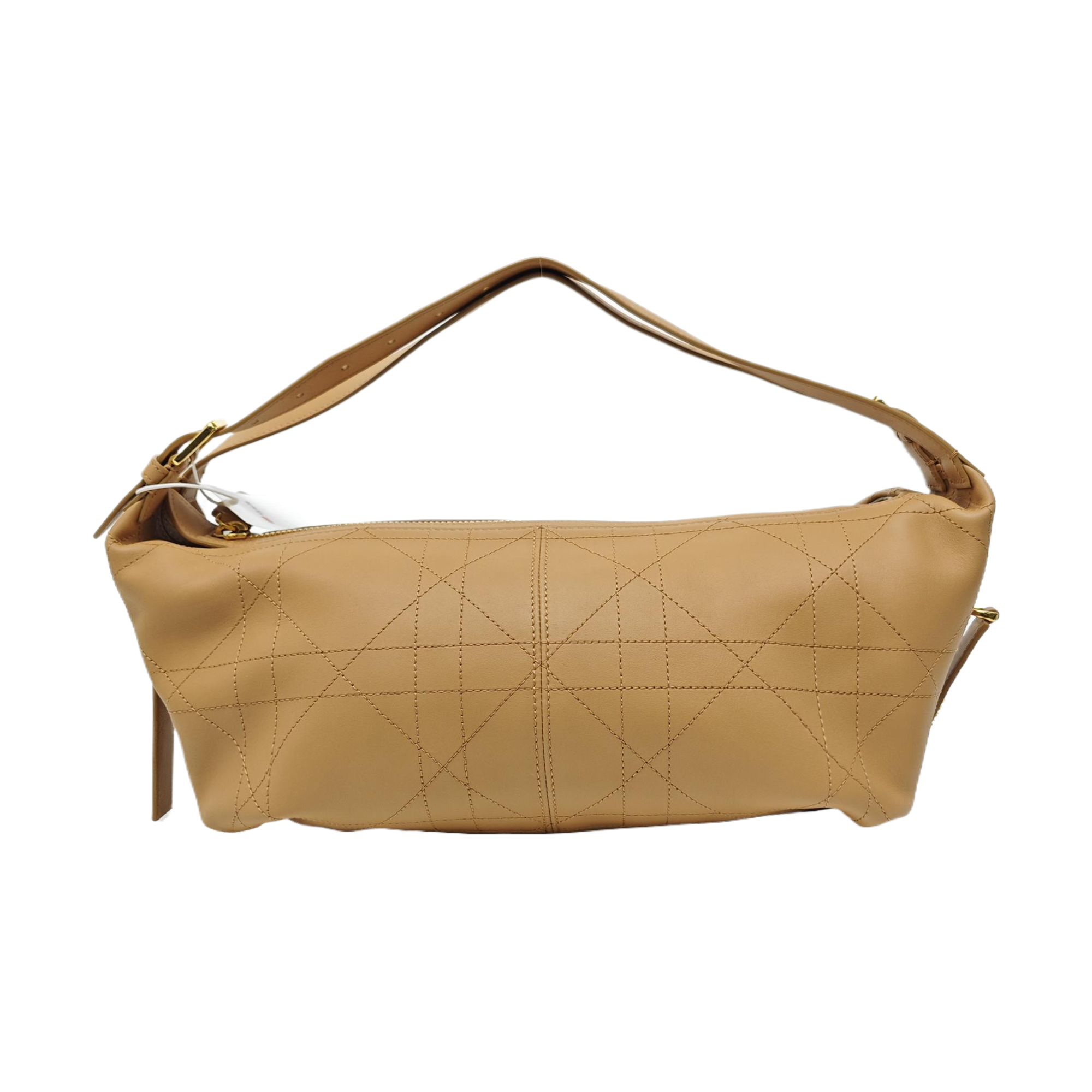 D-Journey Medium Cannage Calfskin Brown
