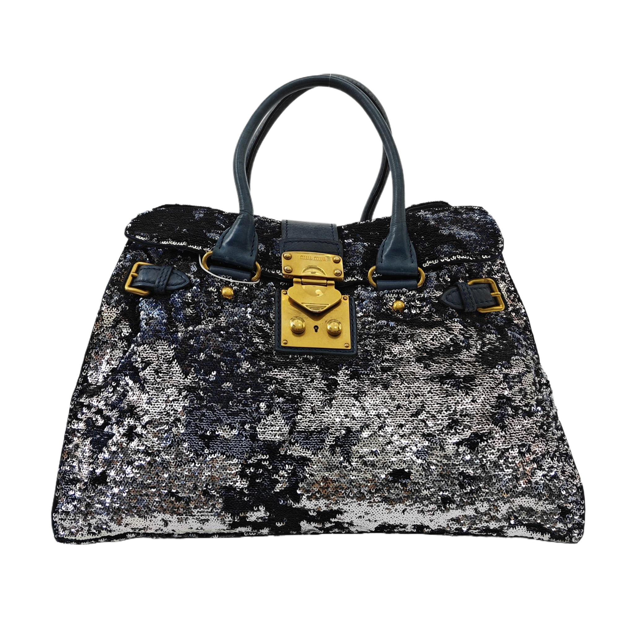 Sequins Tote Bag Blue