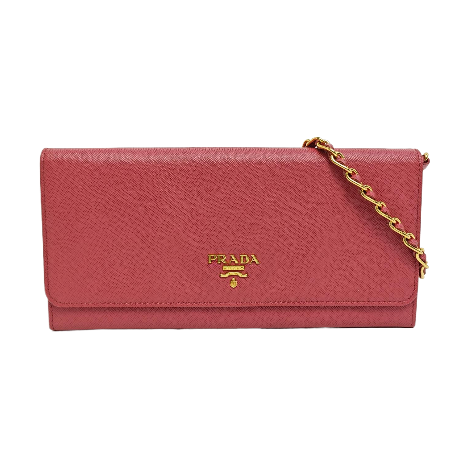 Saffiano Calfskin Shoulder Bag Pink