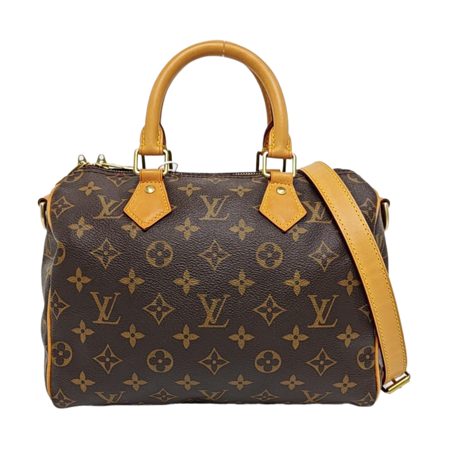 SPEEDY 25 Monogram Coated Canvas Brown