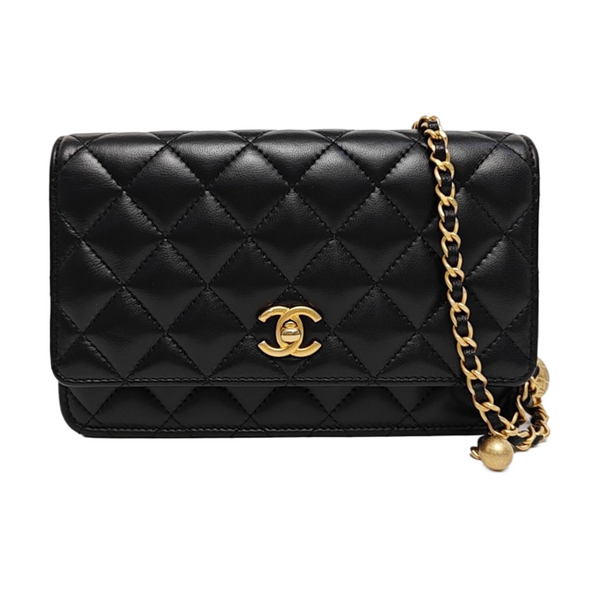 TRENDY CC Quilted Lambskin Black
