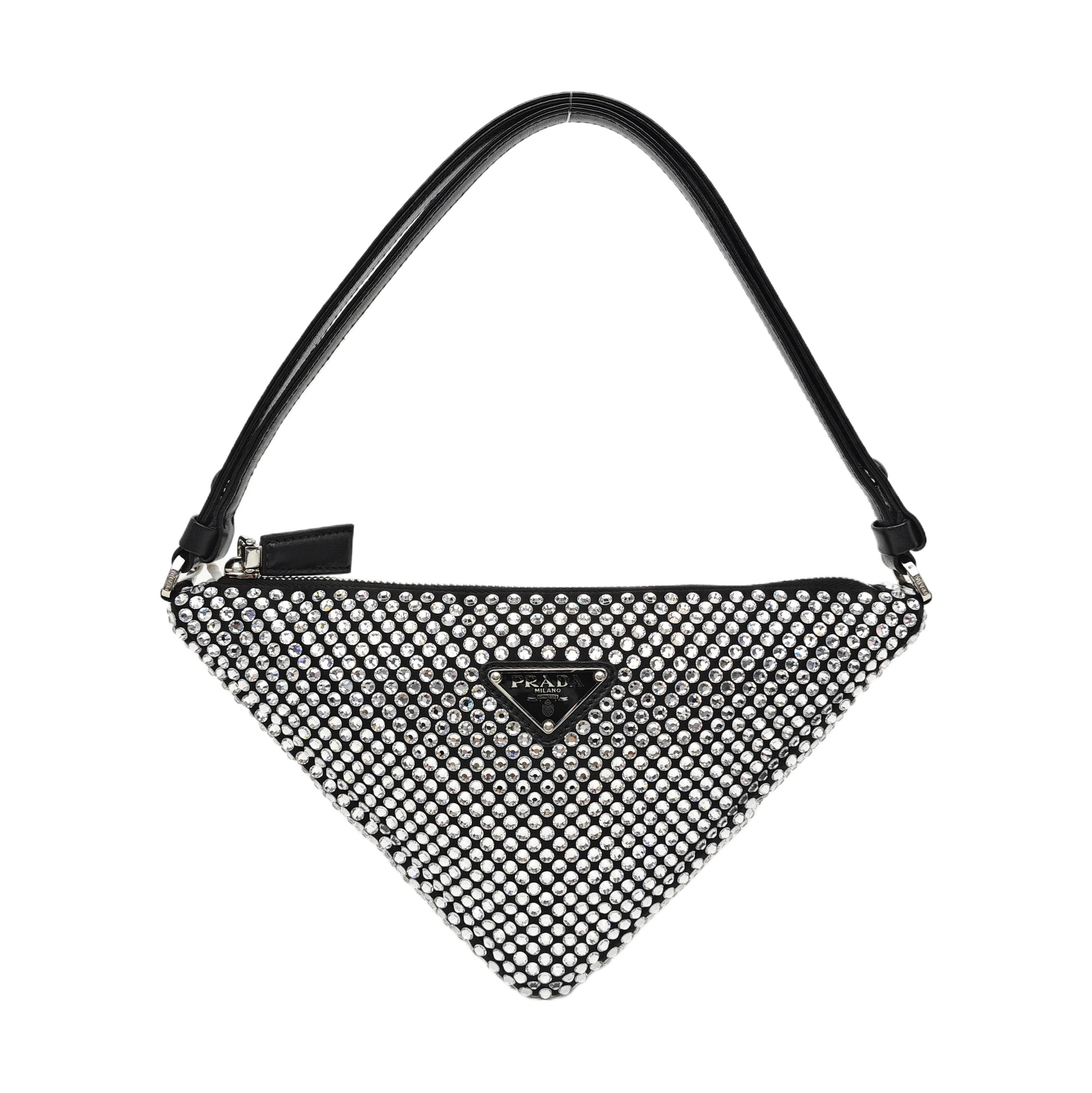 Special Material Top Handle Bag Silver