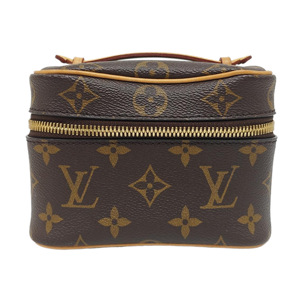 NICE Super Mini Monogram Coated Canvas Brown