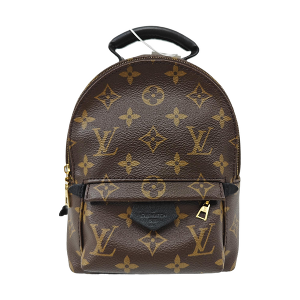 PALM SPRINGS Mini Monogram Coated Canvas Brown