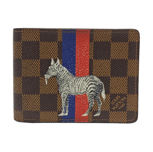 Damier Ebene Coated Canvas Wallet Brown