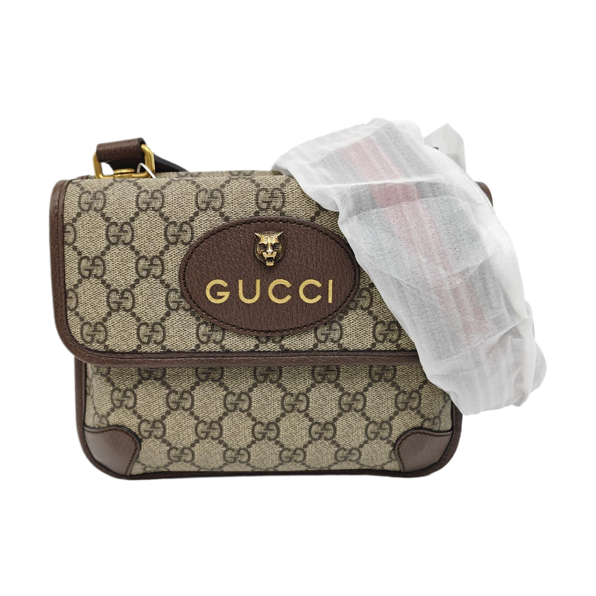 Neo Vintage Small Monogram Coated Canvas Beige