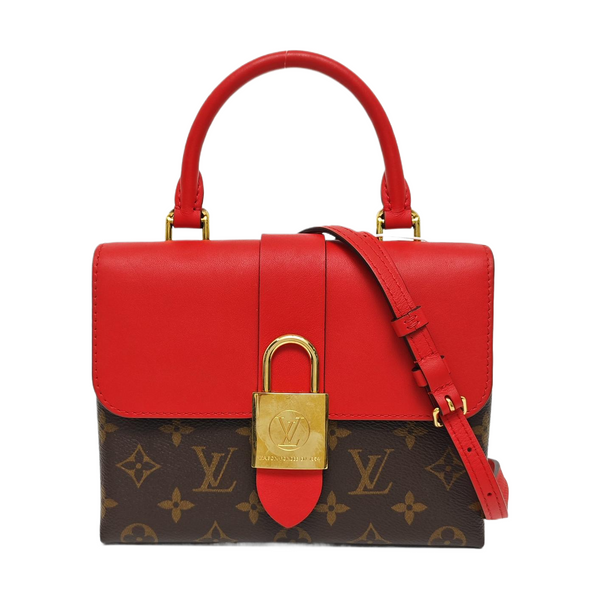 LOCKY BB Monogram Coated Canvas Red