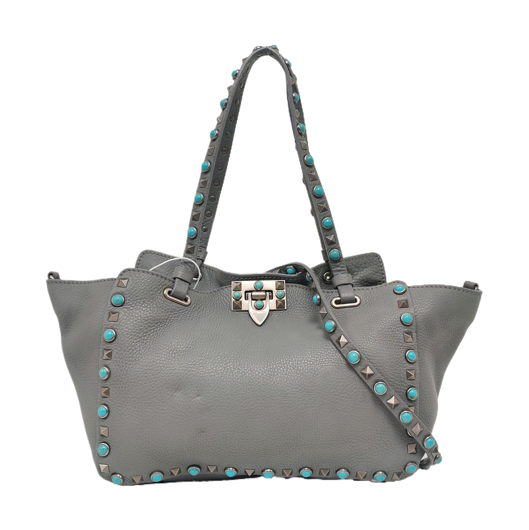 Rockstud Calfskin Blue