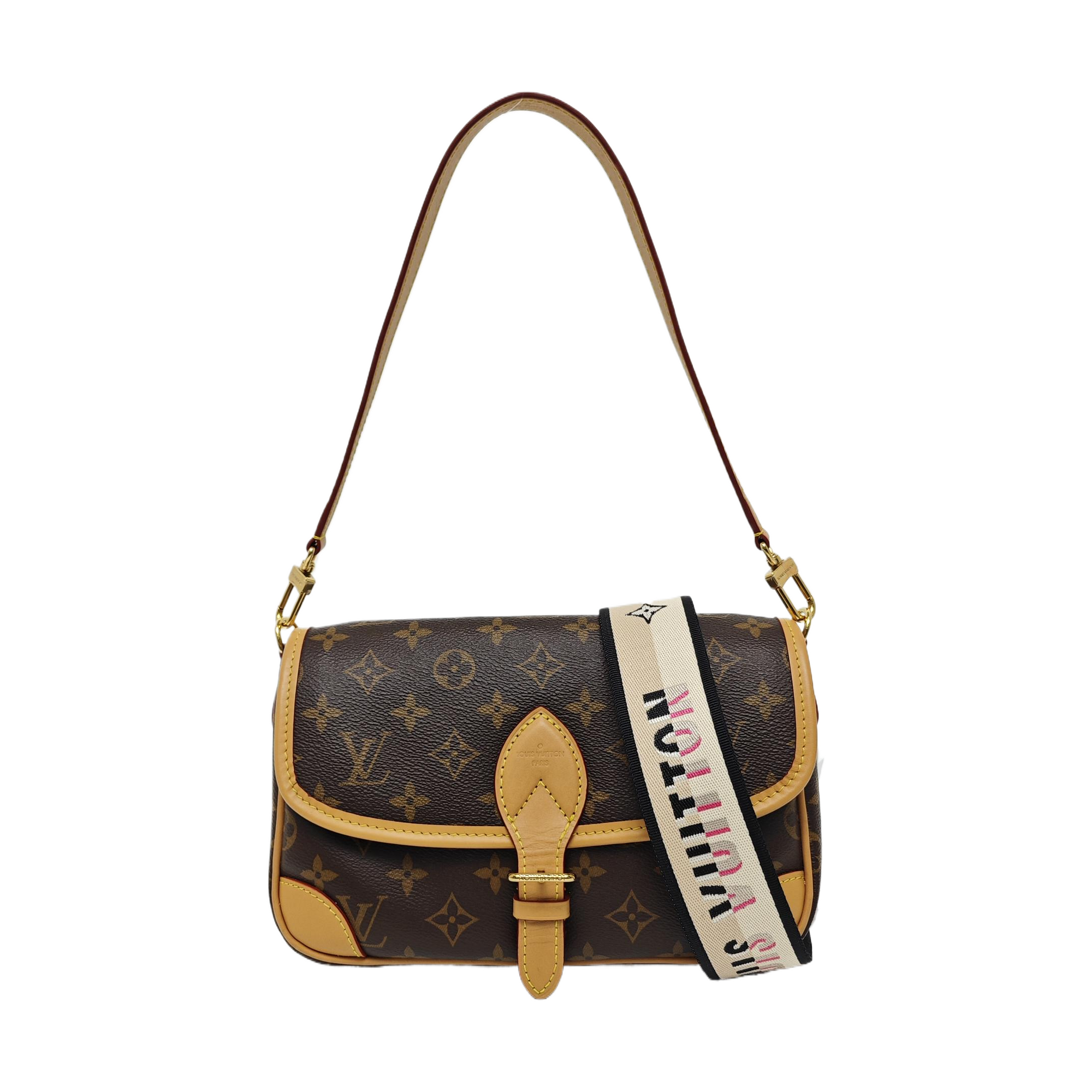DIANE Monogram Coated Canvas Brown