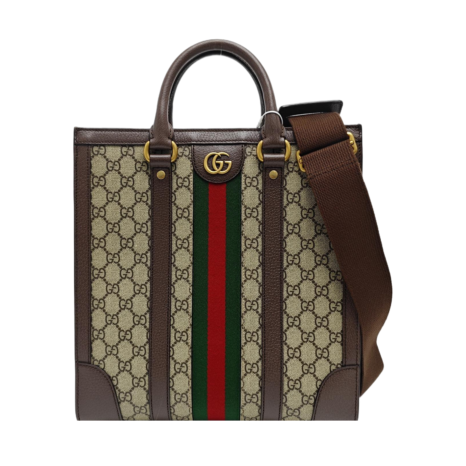 GG Multicolor Medium Monogram Coated Canvas Black
