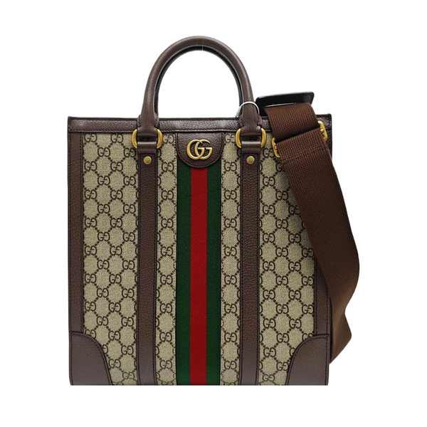 GG Multicolor Medium Monogram Coated Canvas Black