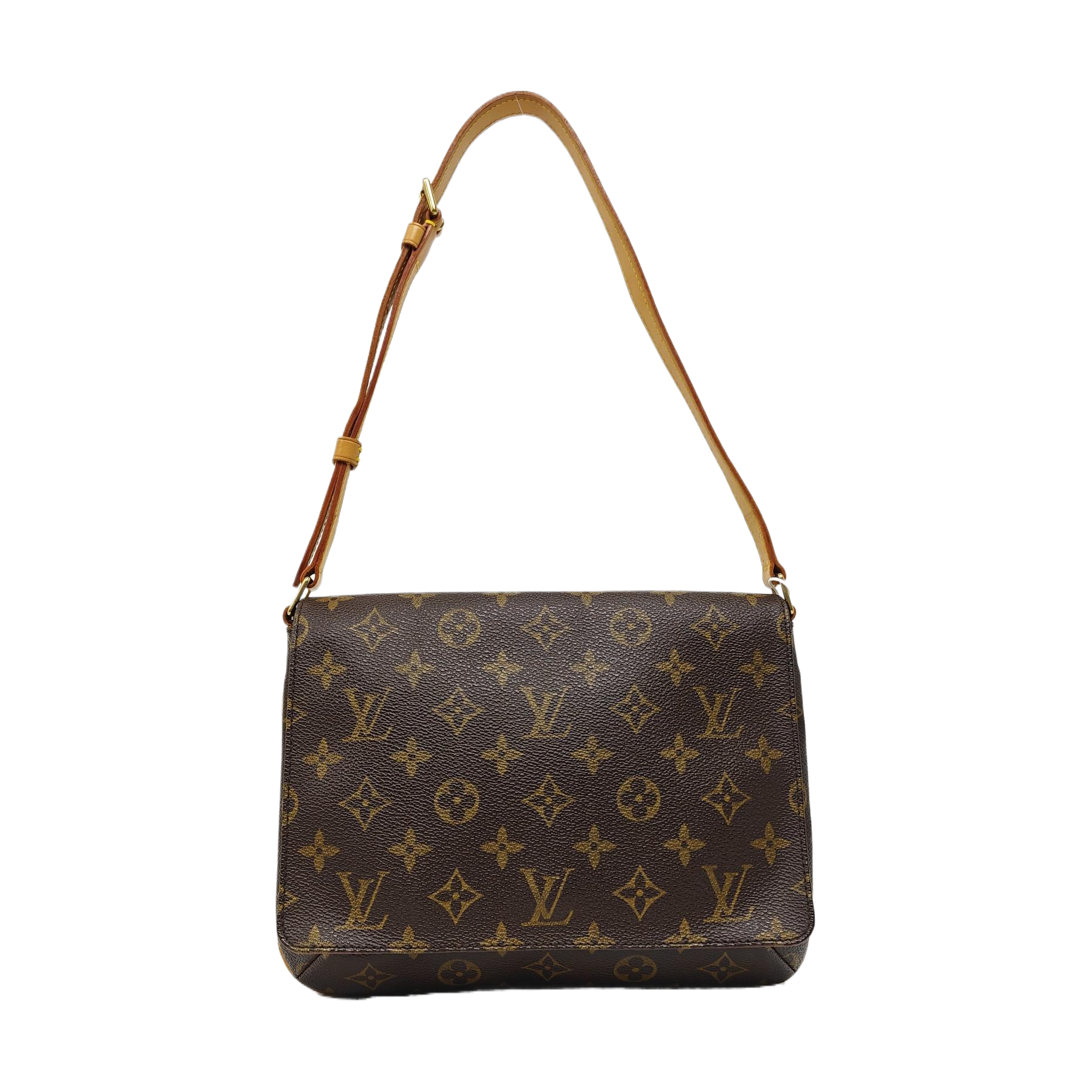 MUSETTE TANGO Monogram Coated Canvas Brown
