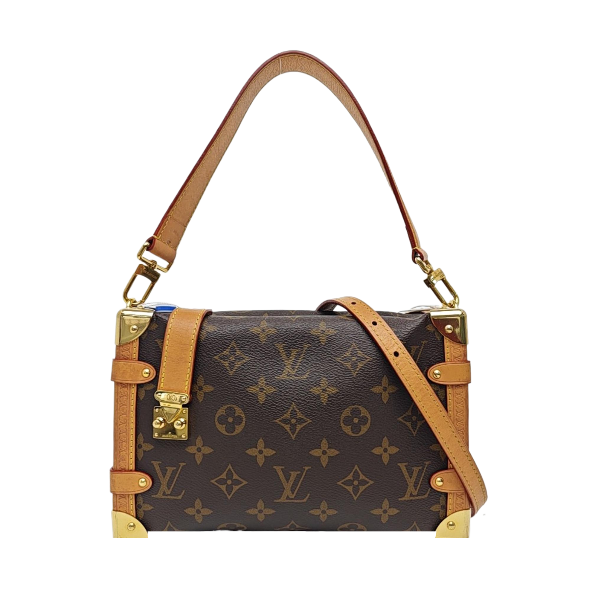 SIDE TRUNK MM Monogram Coated Canvas Brown