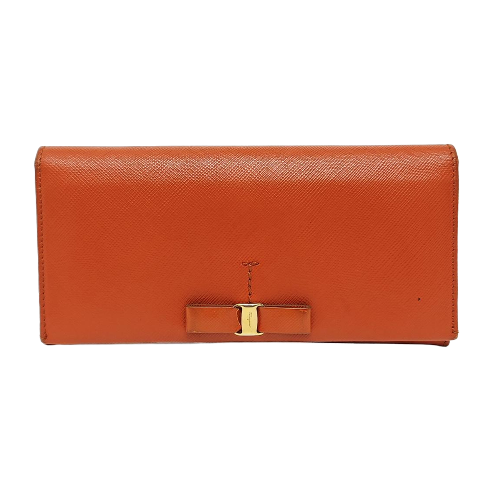 Vara Calfskin Orange Wallet