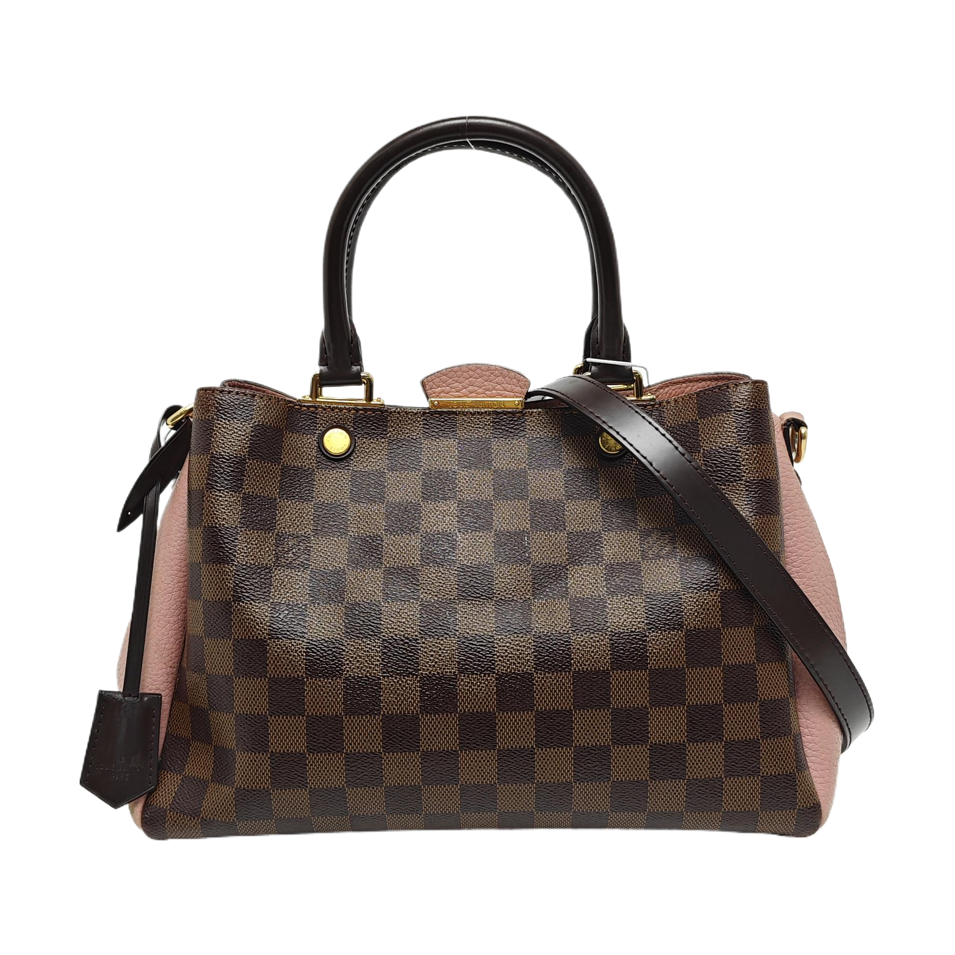 BRITTANY BB Damier Ebene Coated Canvas Brown