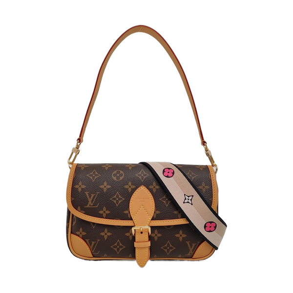 DIANE Monogram Coated Canvas Brown