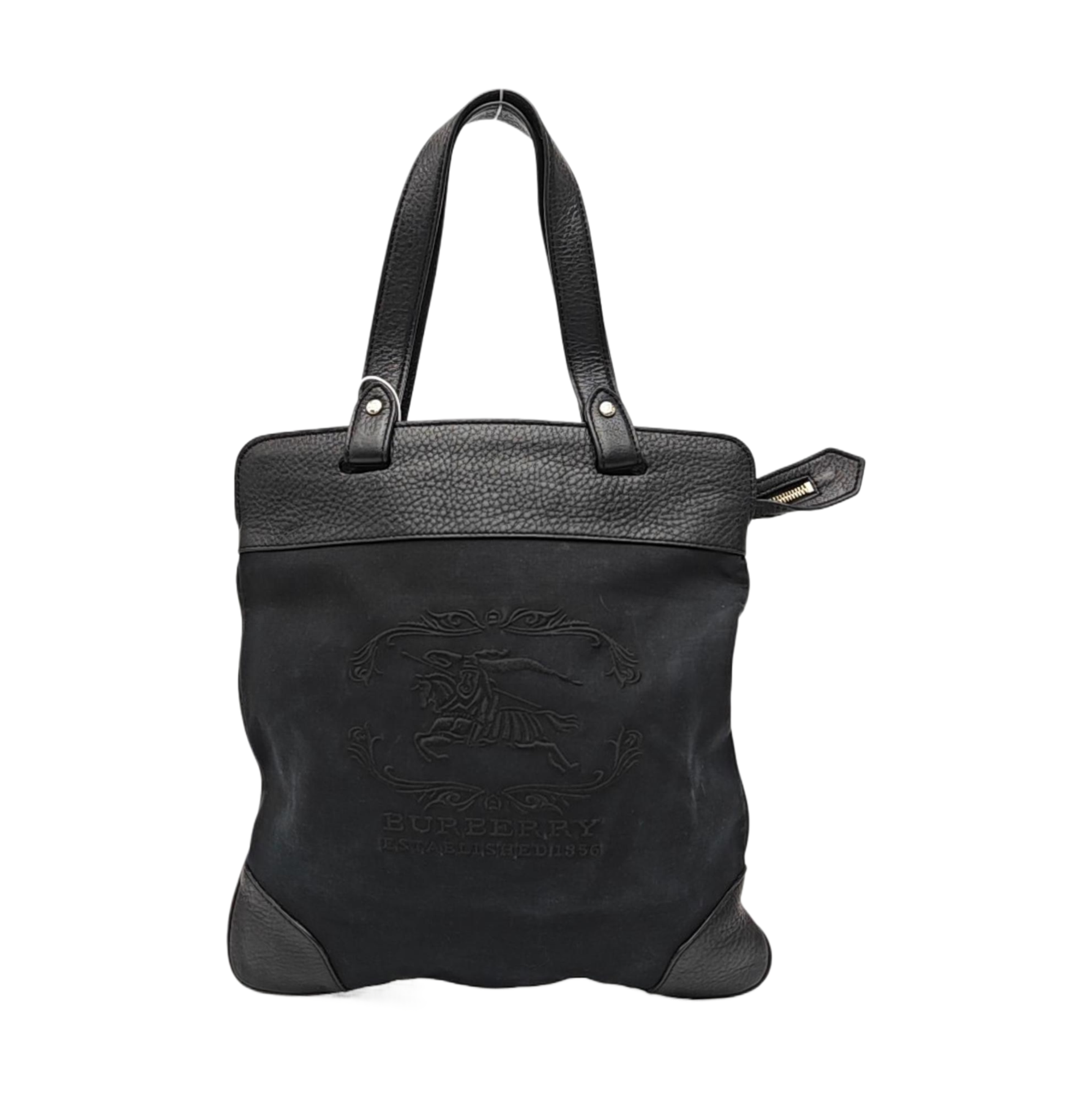 Canvas Top Handle Bag Black