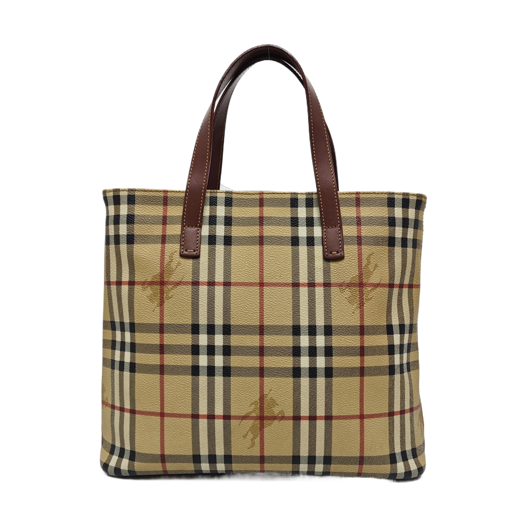 Coated Canvas Tote Bag Beige