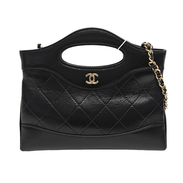 CHANEL 31 Nano Quilted Calfskin Black