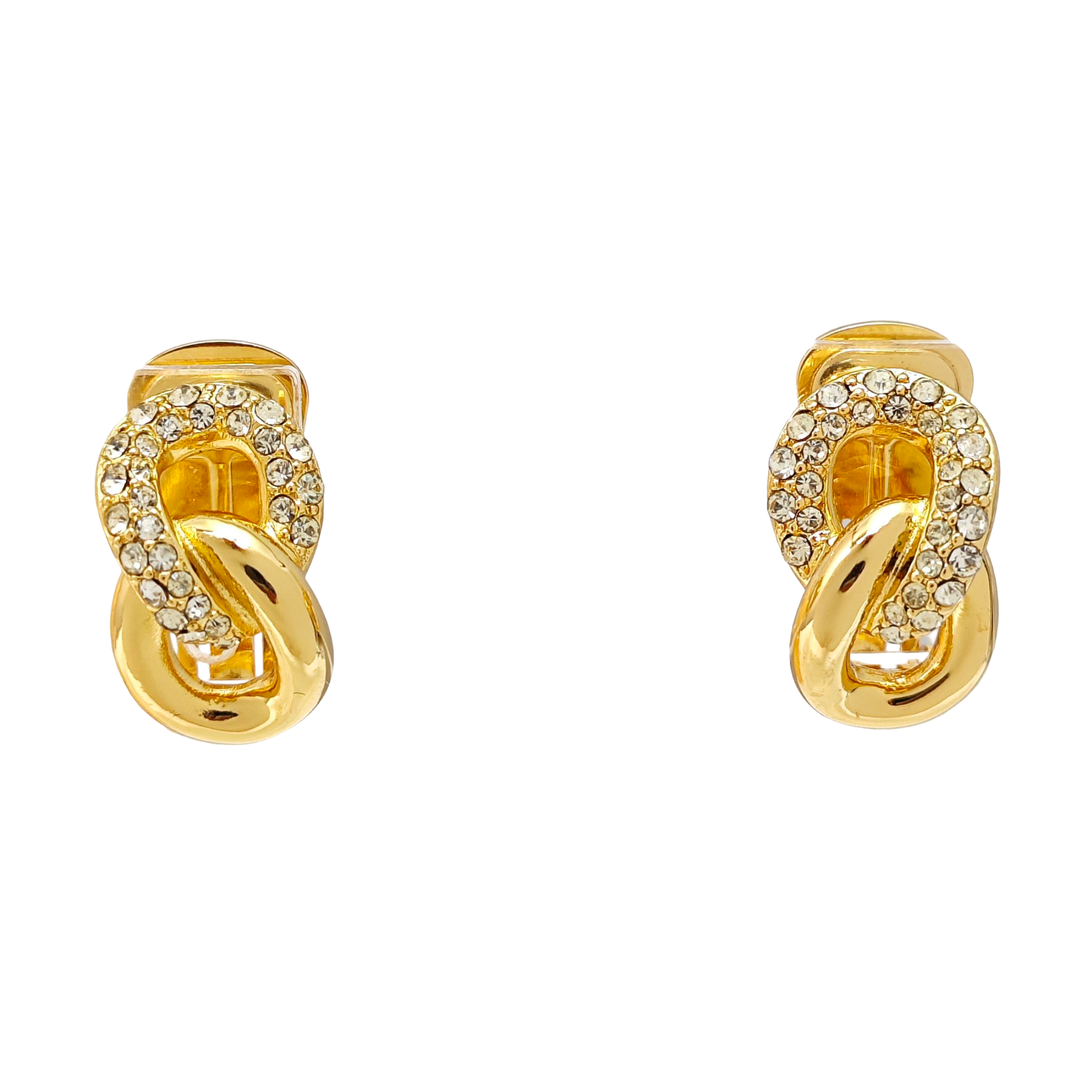 Metal Gold Clip On Earrings