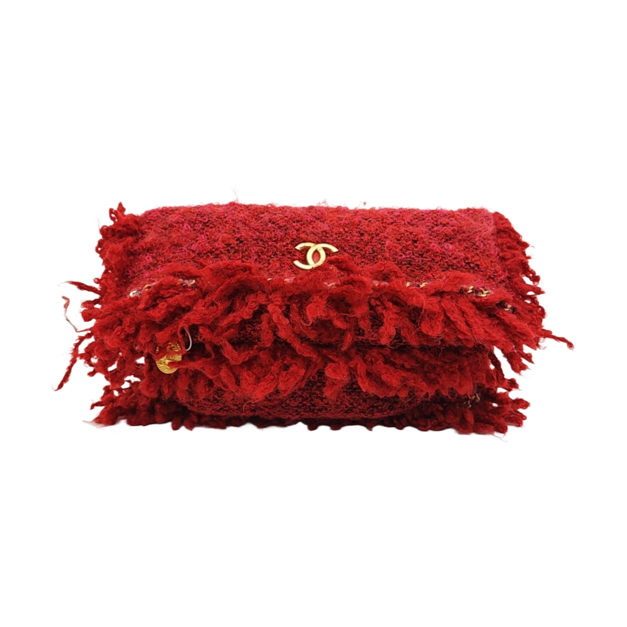 Fabric Clutch Red