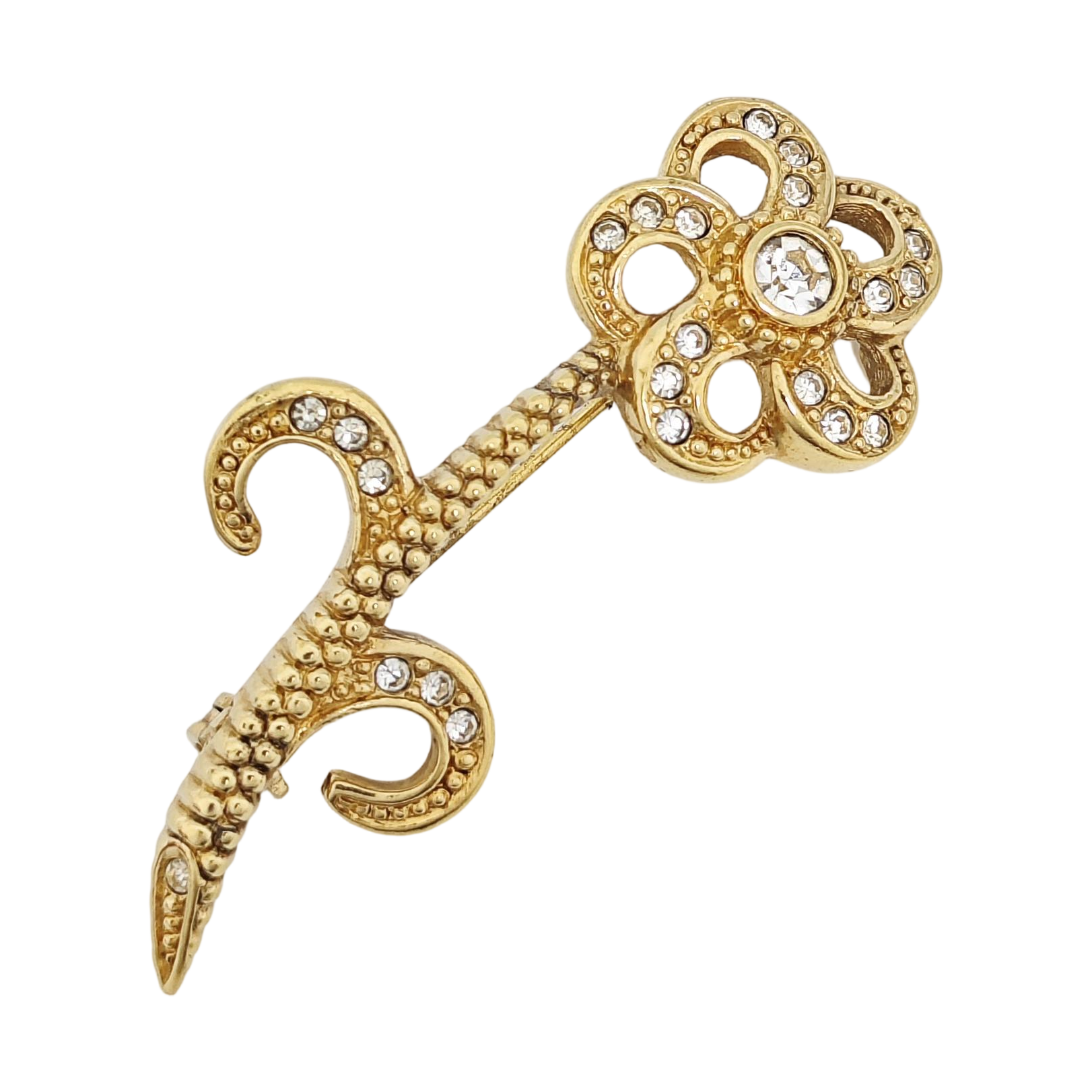 Metal Gold Brooch