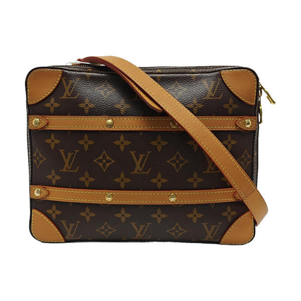 SOFT TRUNK PM Monogram Coated Canvas Brown