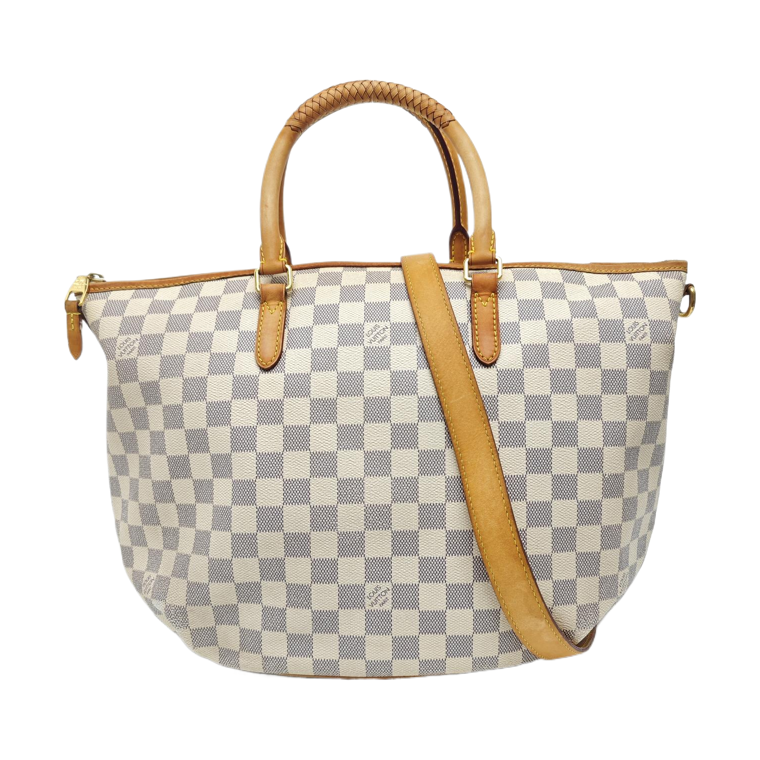 RIVIERA PM Damier Azur Coated Canvas White