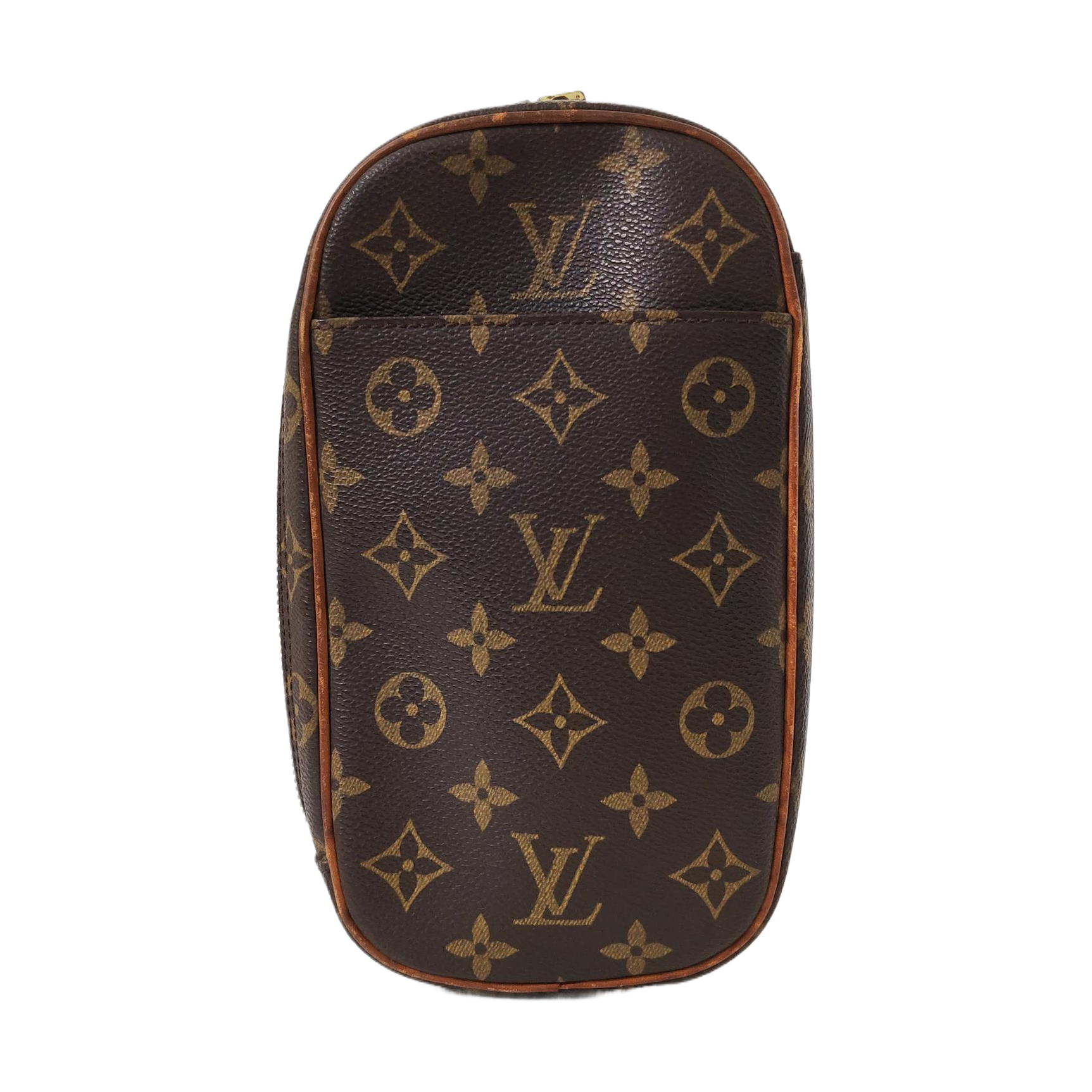 GANGE Monogram Coated Canvas Brown