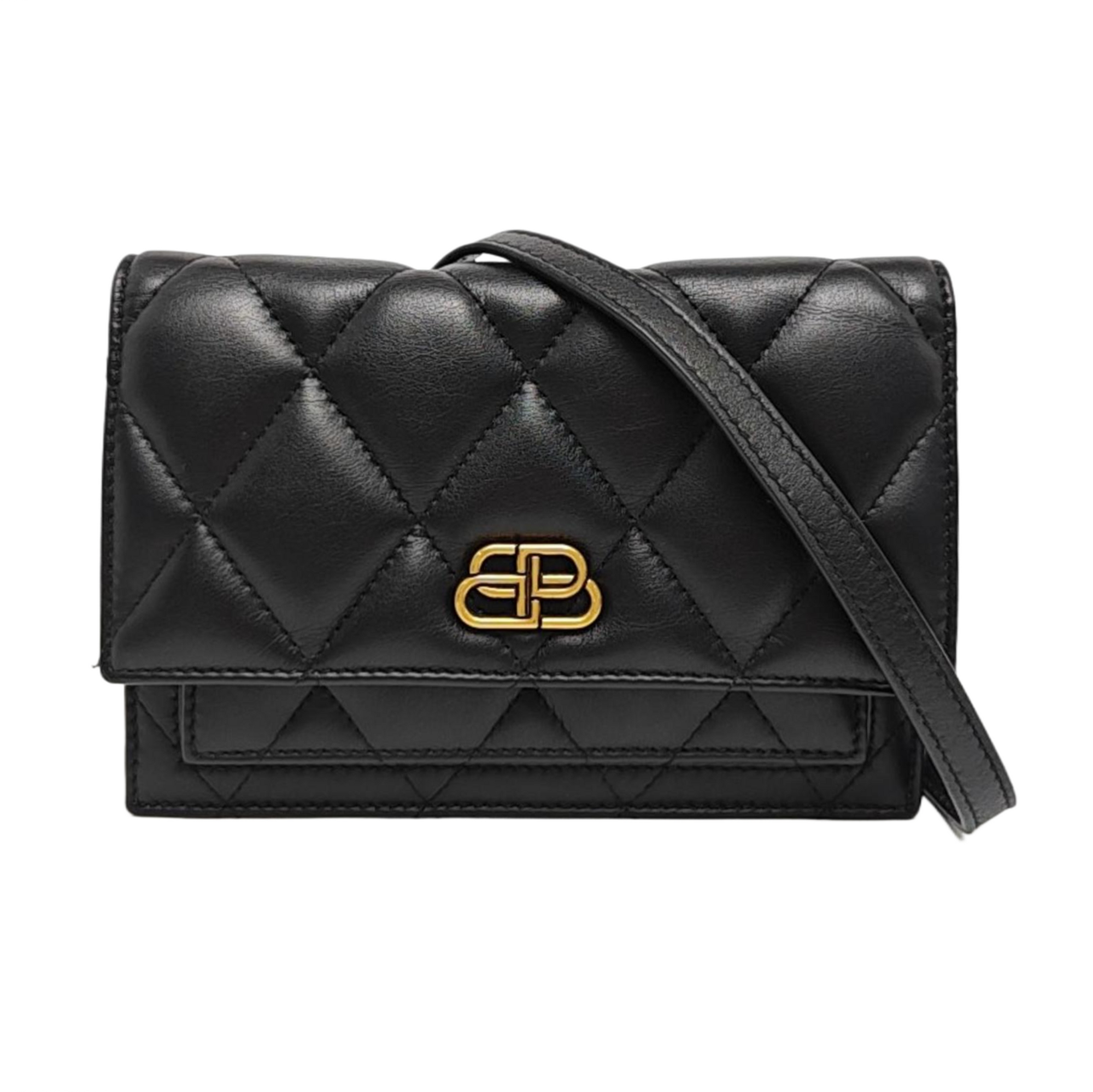 Sharp Quilted Calfskin Black