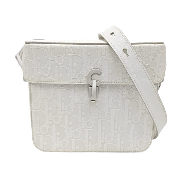 Calfskin Shoulder Bag White