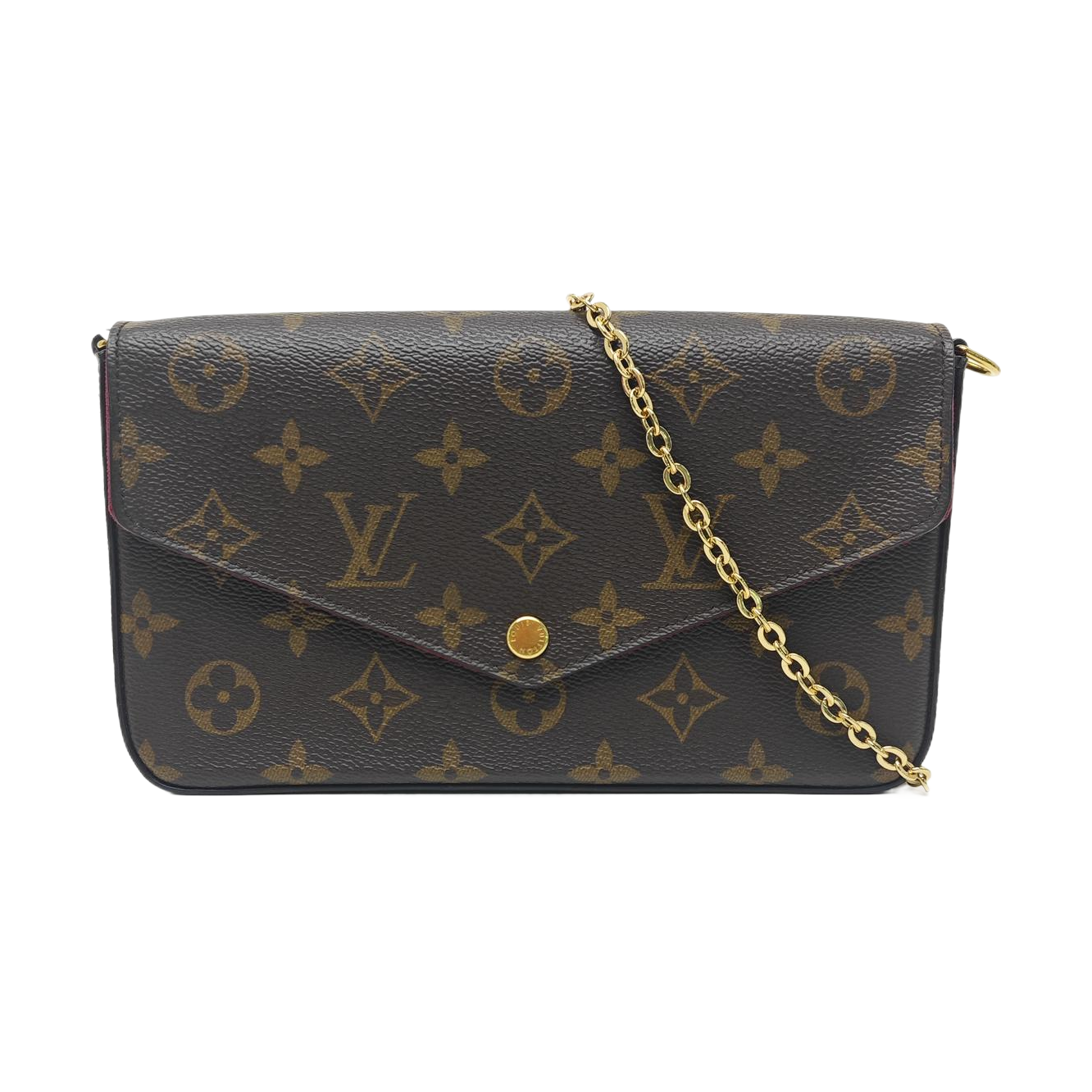 SARAH Monogram Coated Canvas Brown